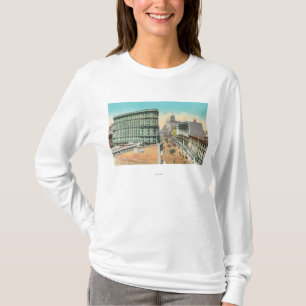 Uitzicht van het overstromingsgebouw t-shirt