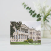Uitzicht van het paleis Dolmabahce. Briefkaart (Staand voorkant)