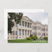 Uitzicht van het paleis Dolmabahce. Briefkaart (Voorkant / Achterkant)