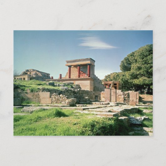 Uitzicht van het paleis Knossos Briefkaart (Voorkant)