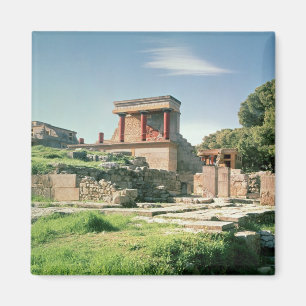 Uitzicht van het paleis Knossos Magneet