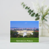 uitzicht van het paleis schönbrunn briefkaart (Staand voorkant)