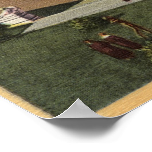 Uitzicht van het paleis van het Hongerlegioen Poster (Hoek)