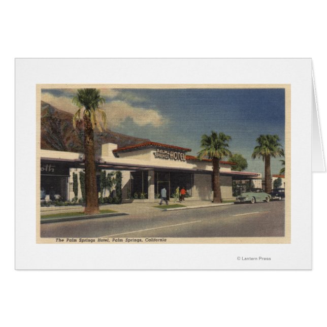 Uitzicht van het Palm Springs-hotel (Voorkant Horizontaal)