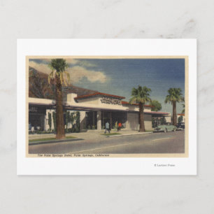 Uitzicht van het Palm Springs-hotel Briefkaart