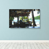 Uitzicht van het Paradijs Canvas Afdruk (Insitu (Houten vloer))