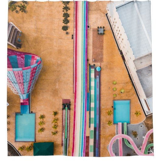 Uitzicht van het park douchegordijn (Voorkant)