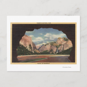 Uitzicht van het Park van het portaal van de groot Briefkaart