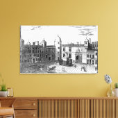 Uitzicht van het Parlement Canvas Afdruk (Insitu (Woonkamer))