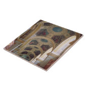 Uitzicht van het plafond van de geboden bibliothee tegeltje (Zijkant)