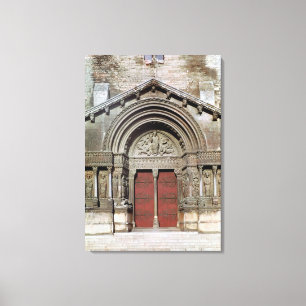Uitzicht van het portaal canvas afdruk