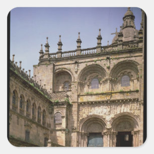 Uitzicht van het portaal voor zuidtransept met c.1 vierkante sticker