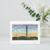 Uitzicht van het Provincetown Pilgrim Memorial Mon Briefkaart (Staand voorkant)