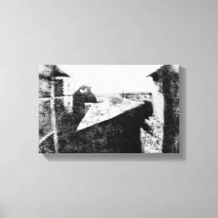 Uitzicht van het raam bij Le Gras Canvas Afdruk