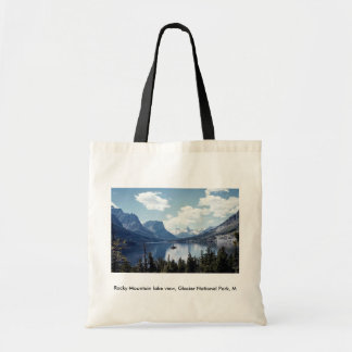 Uitzicht van het Rocky Mountain-meer, Glacier Nati Tote Bag