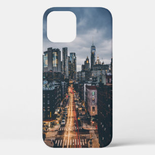 UITZICHT VAN HET SCHERM VAN DE STAD VAN SKYLINE VA iPhone 12 HOESJE