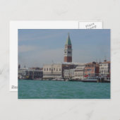 Uitzicht van het Sint-Mark-plein van Grand Canale, Briefkaart (Voorkant / Achterkant)