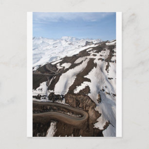 Uitzicht van het skioord Valle Nevado Chili Briefkaart