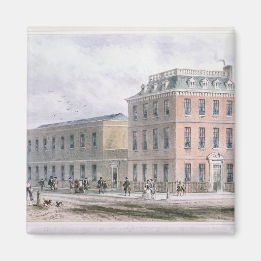 Uitzicht van het Soho Square en Carlisle House Magneet (Voorkant)