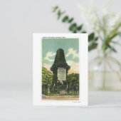 Uitzicht van het soldatenmonument briefkaart (Staand voorkant)