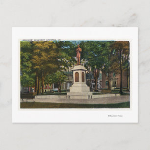Uitzicht van het soldatenmonument briefkaart