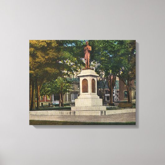 Uitzicht van het soldatenmonument canvas afdruk (Voorkant)