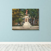 Uitzicht van het soldatenmonument canvas afdruk (Insitu (Houten vloer))