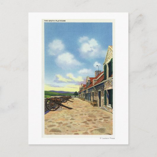 Uitzicht van het South Platform Briefkaart (Voorkant)