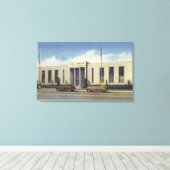 Uitzicht van het stadhuis canvas afdruk (Insitu (Houten vloer))