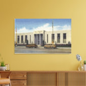 Uitzicht van het stadhuis canvas afdruk (Insitu (Woonkamer))