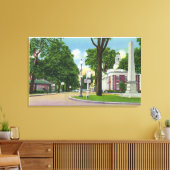 Uitzicht van het stadhuis en het monument van Pate Canvas Afdruk (Insitu (Woonkamer))
