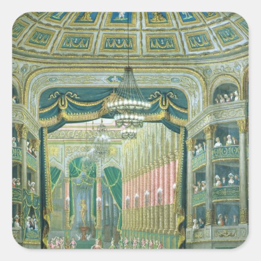 Uitzicht van het stadium van de operatie van Parij Vierkante Sticker (Voorkant)