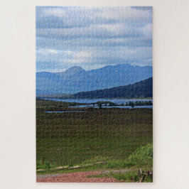 Uitzicht van het station Rannoch, Schotland Legpuzzel