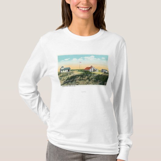 Uitzicht van het station van Race Point Coast Guar T-shirt (Voorkant)
