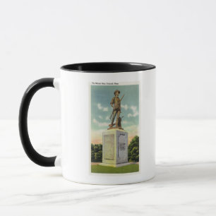 Uitzicht van het statuut van het kleine Man Mok