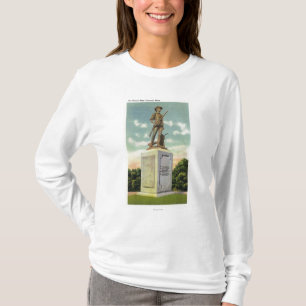 Uitzicht van het statuut van het kleine Man T-shirt