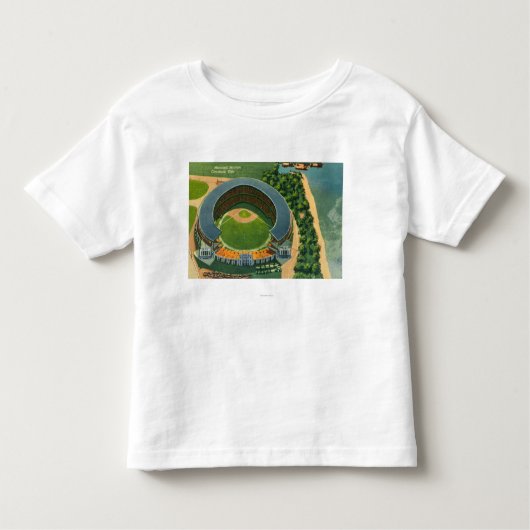 Uitzicht van het Stedelijke StadiumCleveland, OH Kinder Shirts (Voorkant)