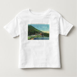 Uitzicht van het Stevens-meer van de Toll House Kinder Shirts