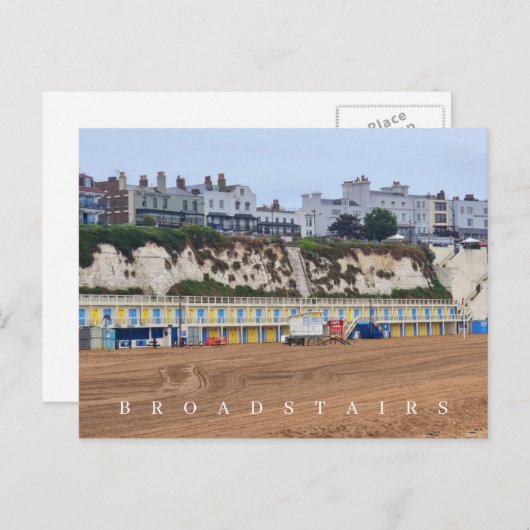 Uitzicht van het strand van het briefkaart (Voorkant / Achterkant)