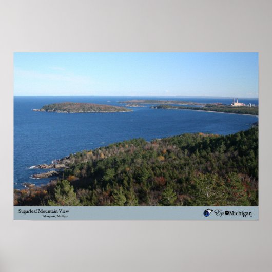 Uitzicht van het Suikerbrood - Marquette, MI Poster (Voorkant)