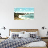 Uitzicht van het Surf en het Breakwater Canvas Afdruk (Insitu (Slaapkamer))