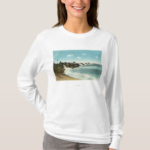 Uitzicht van het Surf en het Breakwater T-shirt