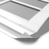 Uitzicht van het venster Tropisch balkvenster 3D Poster (Hoek)