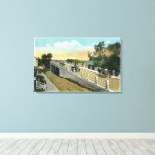 Uitzicht van het Viaduct Canvas Afdruk (Insitu (Houten vloer))