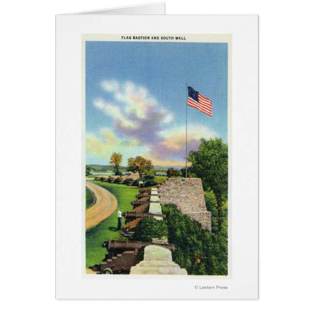 Uitzicht van het vlaggenbekken en de zuidwand (Voorkant)