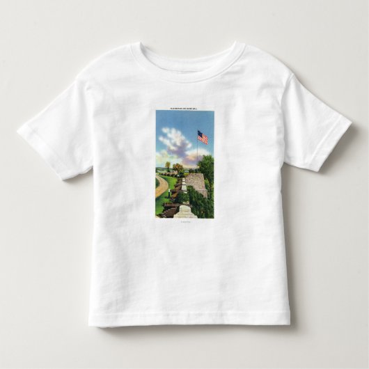 Uitzicht van het vlaggenbekken en de zuidwand kinder shirts (Voorkant)