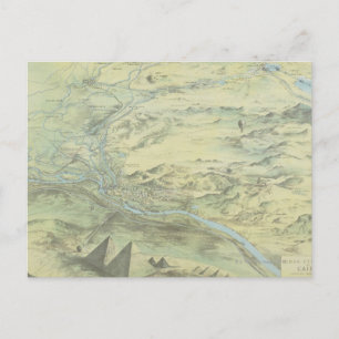 Uitzicht van het vogeloog van Caïro Briefkaart