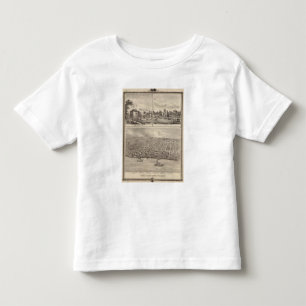 Uitzicht van het vogeloog van de inwoners van Musc Kinder Shirts