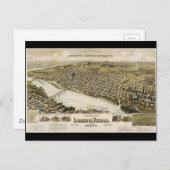 Uitzicht van het vogeloog van de stad Laredo Texas Briefkaart (Voorkant / Achterkant)