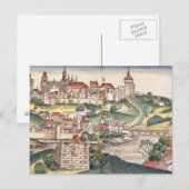 Uitzicht van het vogeloog van Praag van de Neurenb Briefkaart (Voorkant / Achterkant)